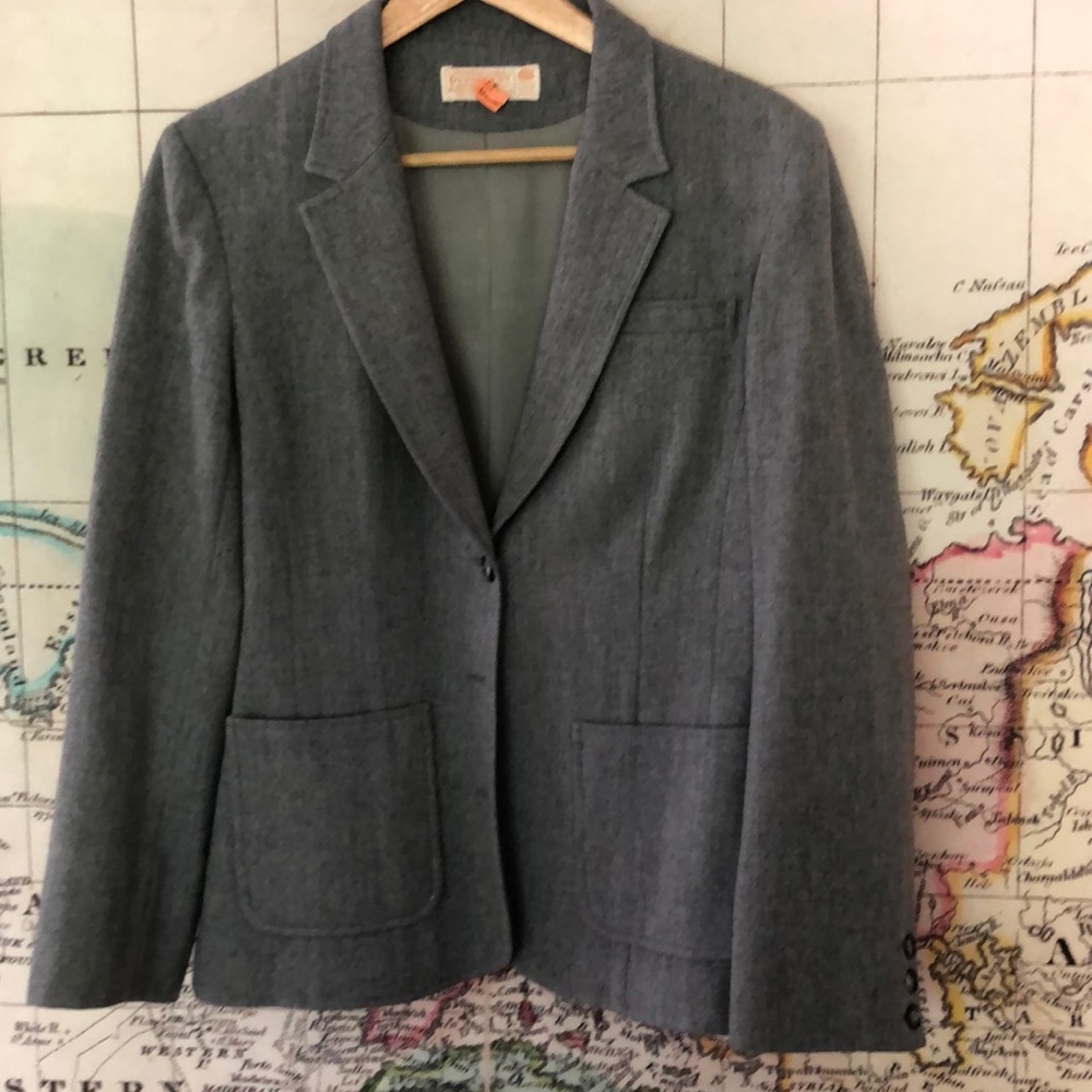 Pendleton Grey Wool Blazer